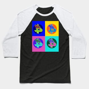 bitcoin pop art 23 Baseball T-Shirt
